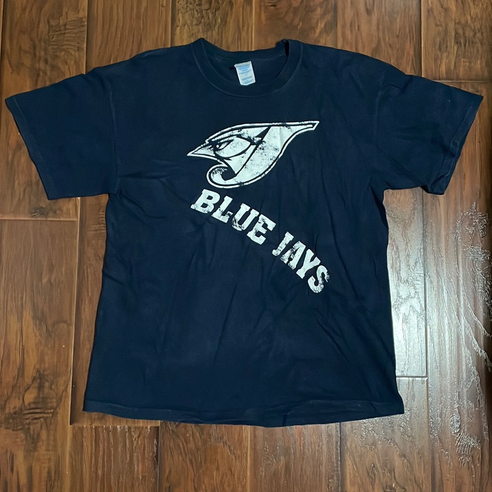 MLB Toronto Blue Jays Angry Bird Logo T-Shirt - Large